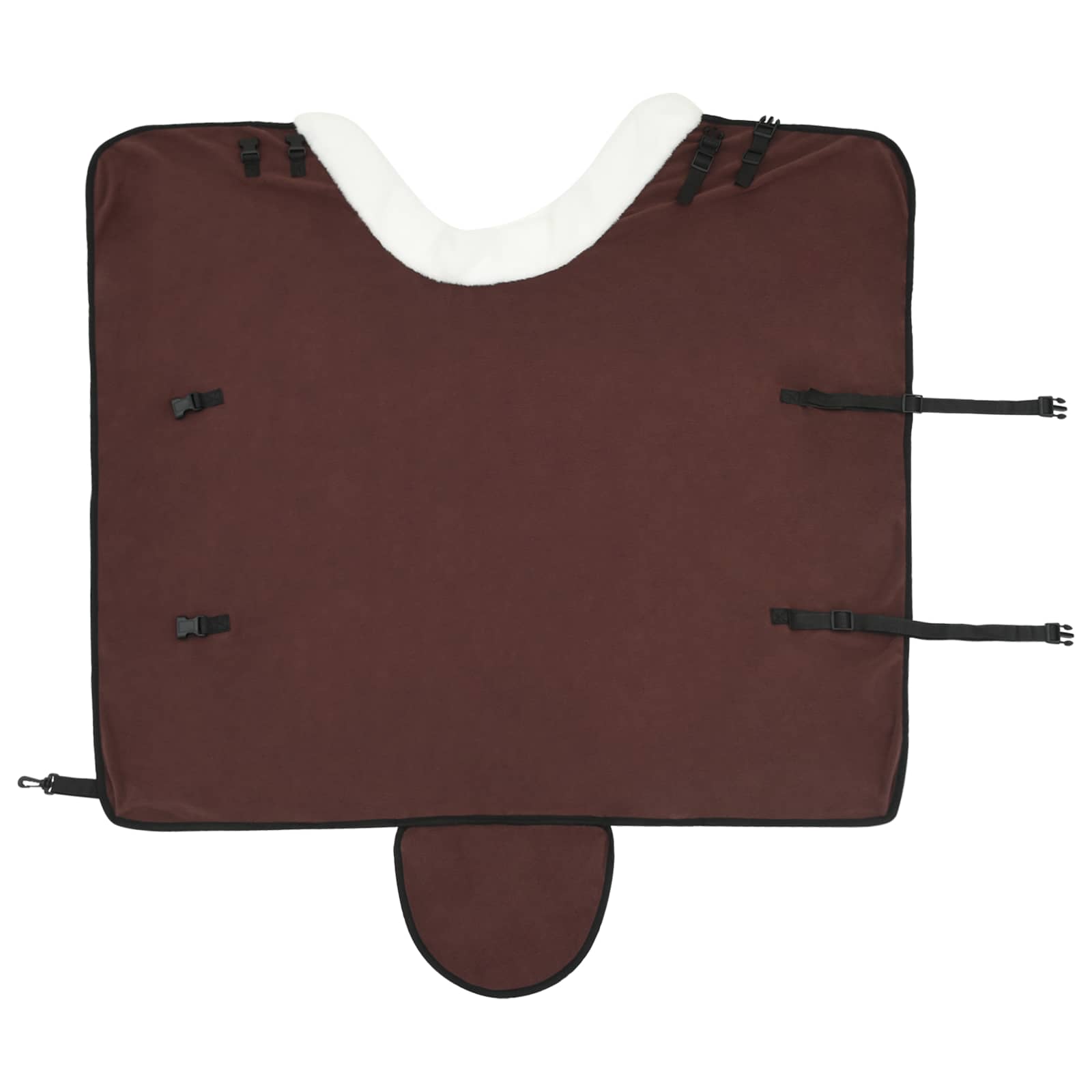 Coperta per Cavalli Marrone Scuro Completo 115 cm Felpa in pile | homemem39