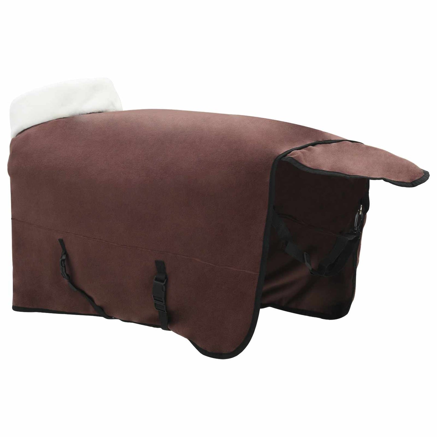 Coperta per Cavalli Marrone Scuro Completo 135 cm Felpa in pile | homemem39