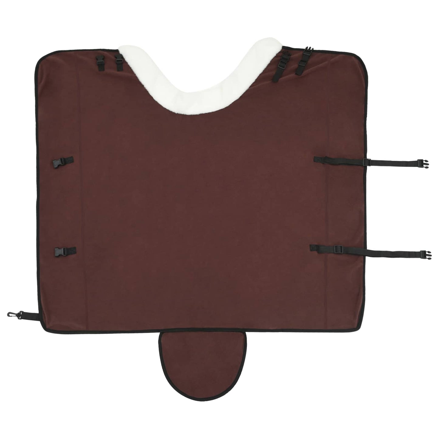 Coperta per Cavalli Marrone Scuro Completo 135 cm Felpa in pile | homemem39