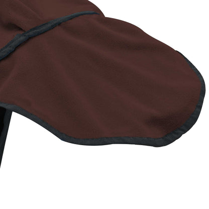 Coperta per Cavalli Marrone Scuro Completo 165 cm Felpa in pile