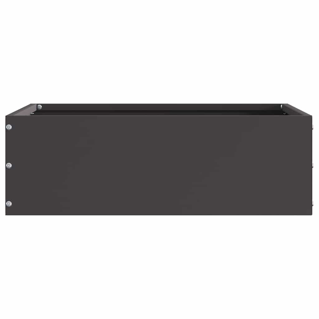 Bordura per Prato 6 pcs Nero 40 x 40 x 13 cm Acciaio