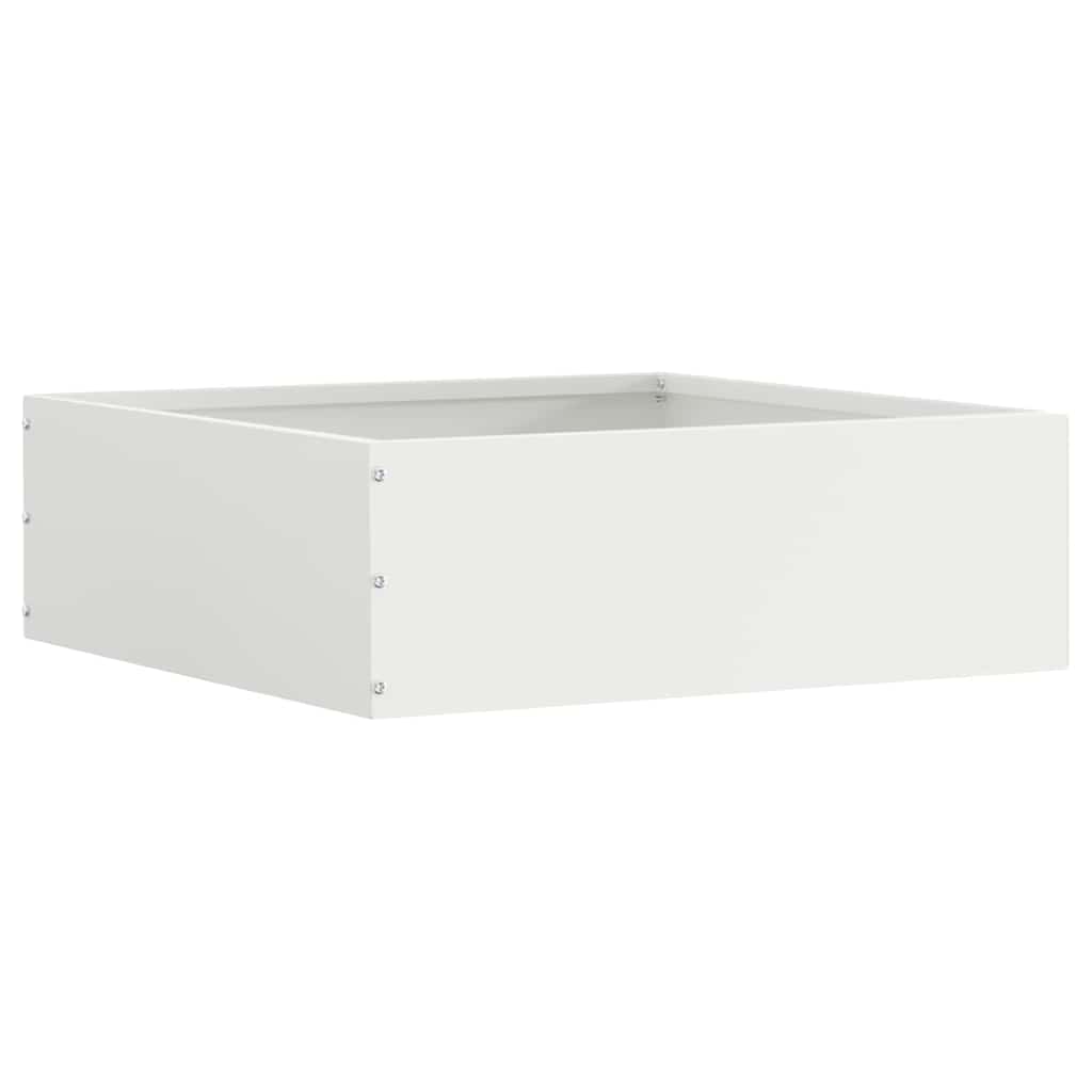 Bordura per Prato Bianco 40 x 40 x 13 cm Acciaio