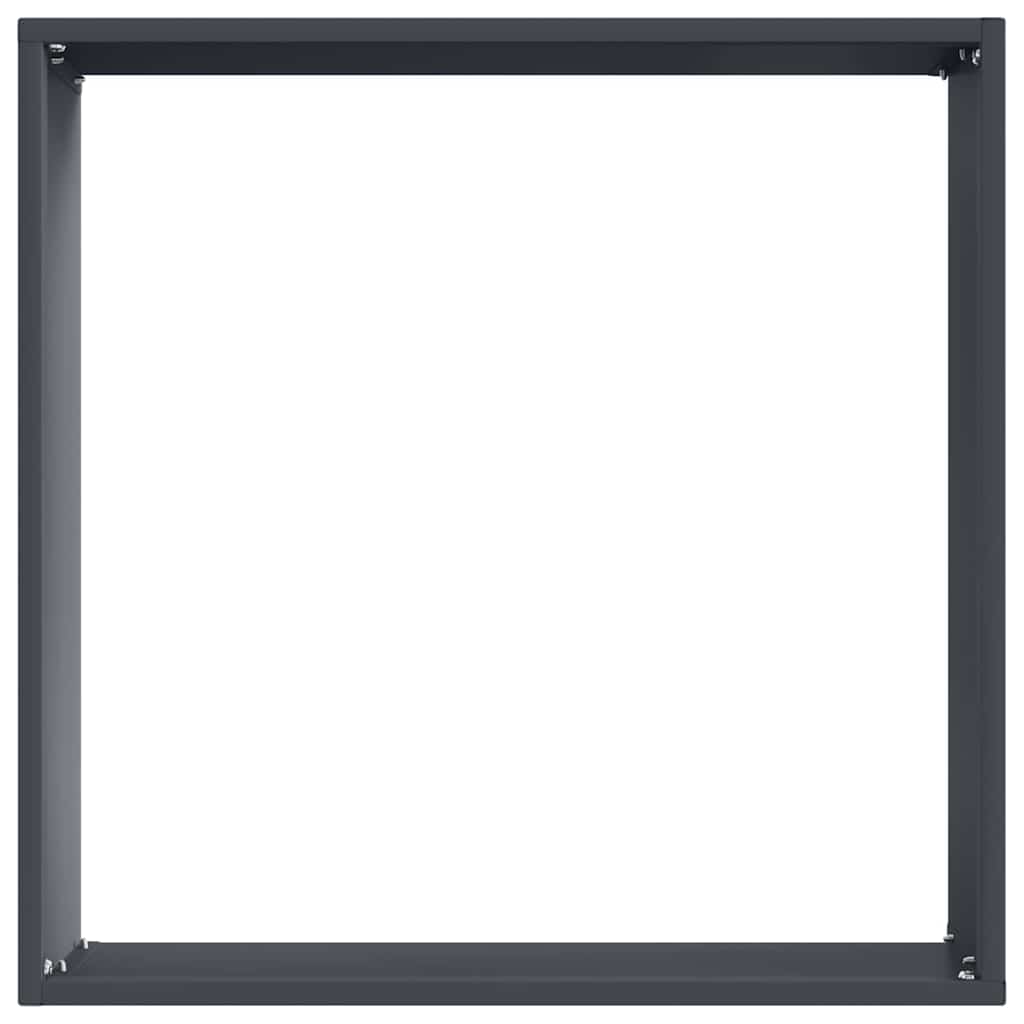 Bordura per Prato Antracite 40 x 40 x 13 cm Acciaio