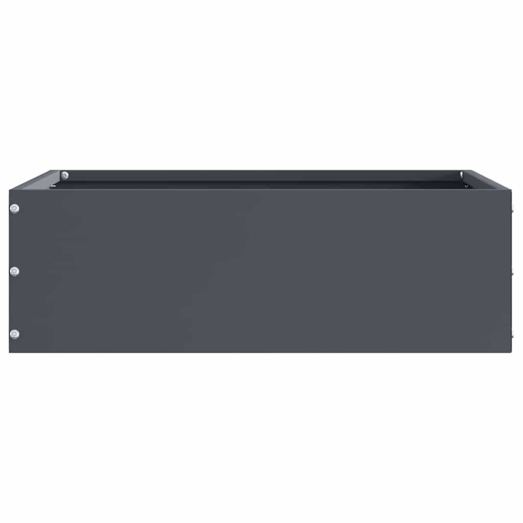 Bordura per Prato 6 pcs Antracite 40 x 40 x 13 cm Acciaio