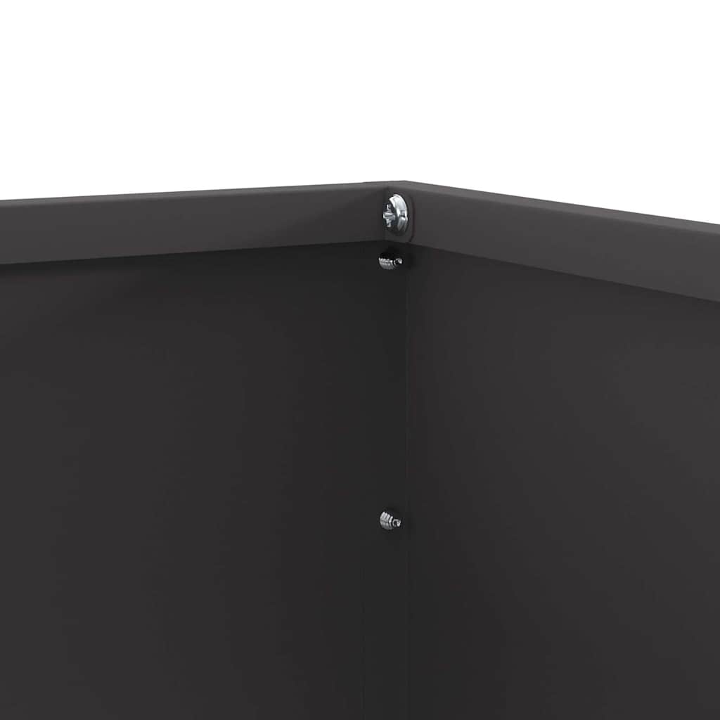 Bordura per Prato Nero 50 x 50 x 13 cm Acciaio