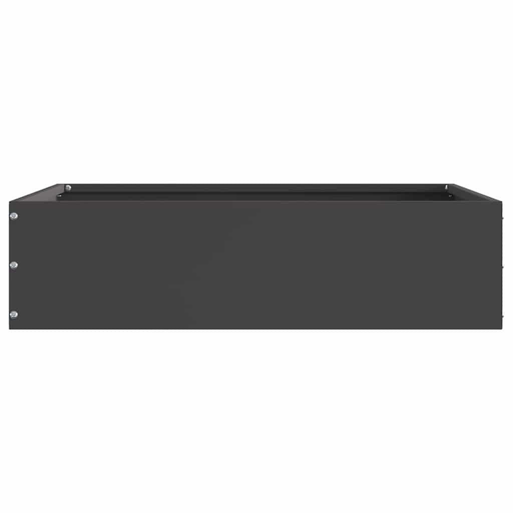 Bordura per Prato 6 pcs Nero 50 x 50 x 13 cm Acciaio