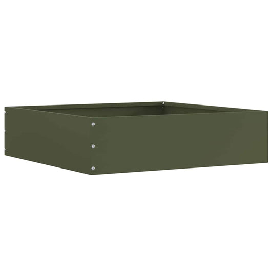 Bordura per Prato Oliver verde 50 x 50 x 13 cm Acciaio