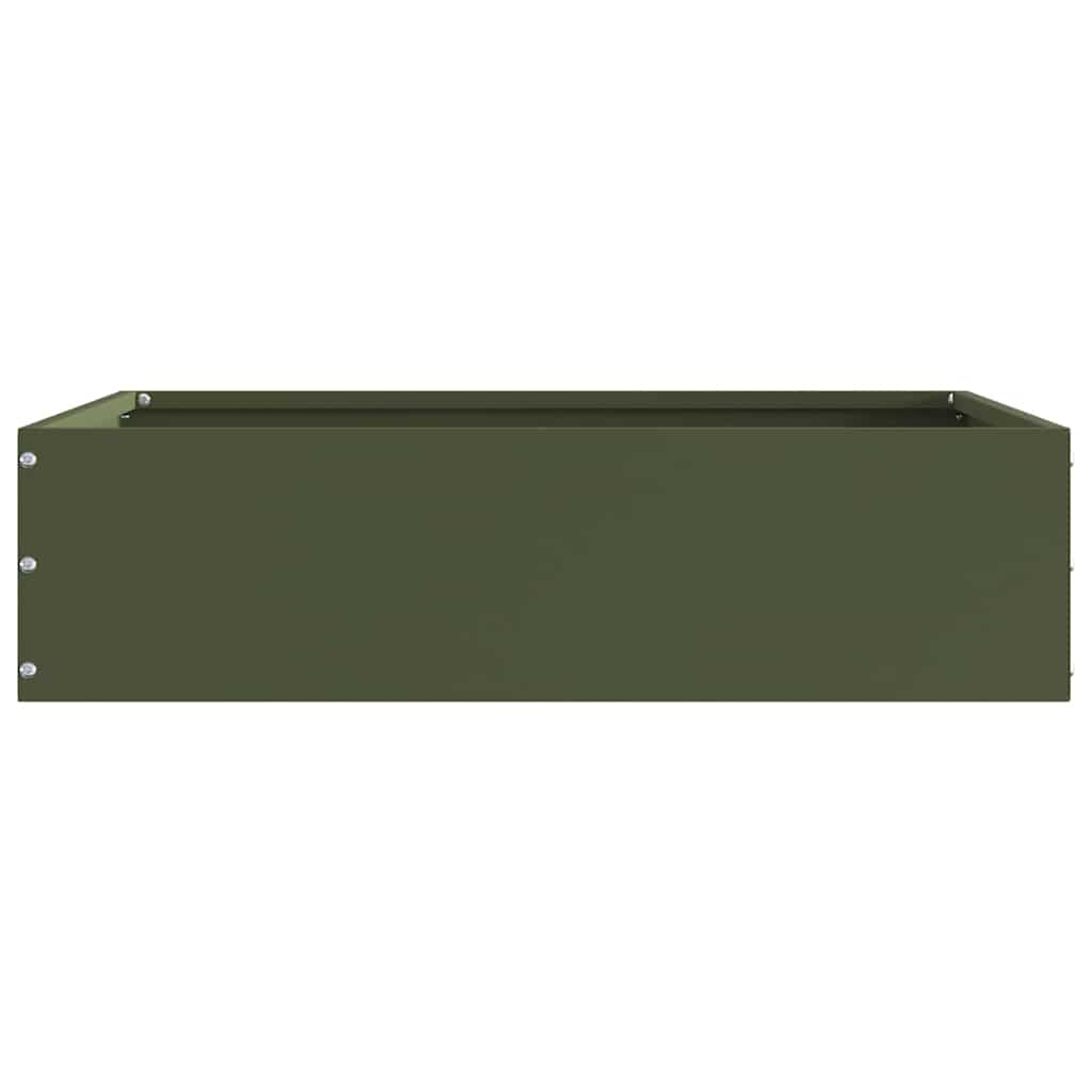 Bordura per Prato 6 pcs Verde oliva 50 x 50 x 13 cm Acciaio