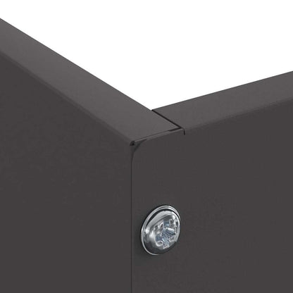 Bordura per Prato Nero 60 x 60 x 13 cm Acciaio