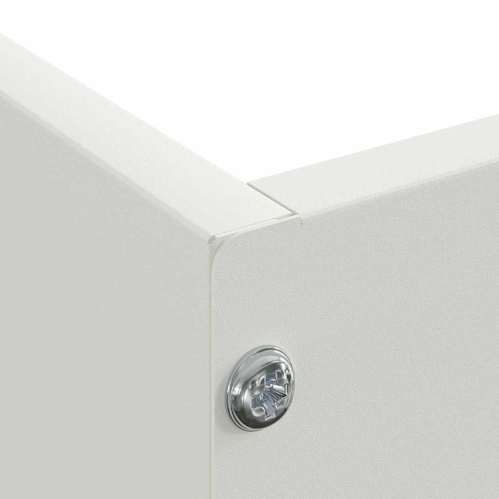 Bordura per Prato Bianco 60 x 60 x 13 cm Acciaio