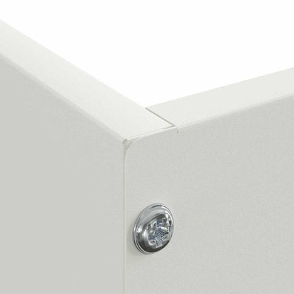 Bordura per Prato Bianco 60 x 60 x 13 cm Acciaio