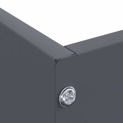 Bordura per Prato Antracite 60 x 60 x 13 cm Acciaio