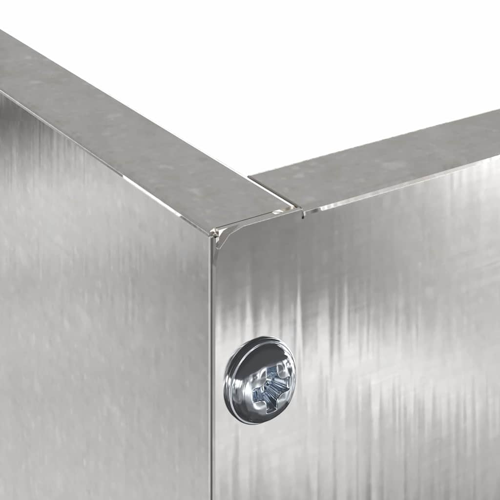 Bordura per Prato Argento 60 x 60 x 13 cm Acciaio inossidabile