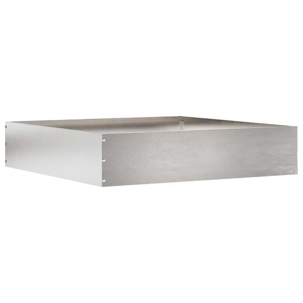 Bordura per Prato 6 pcs Argento 60 x 60 x 13 cm