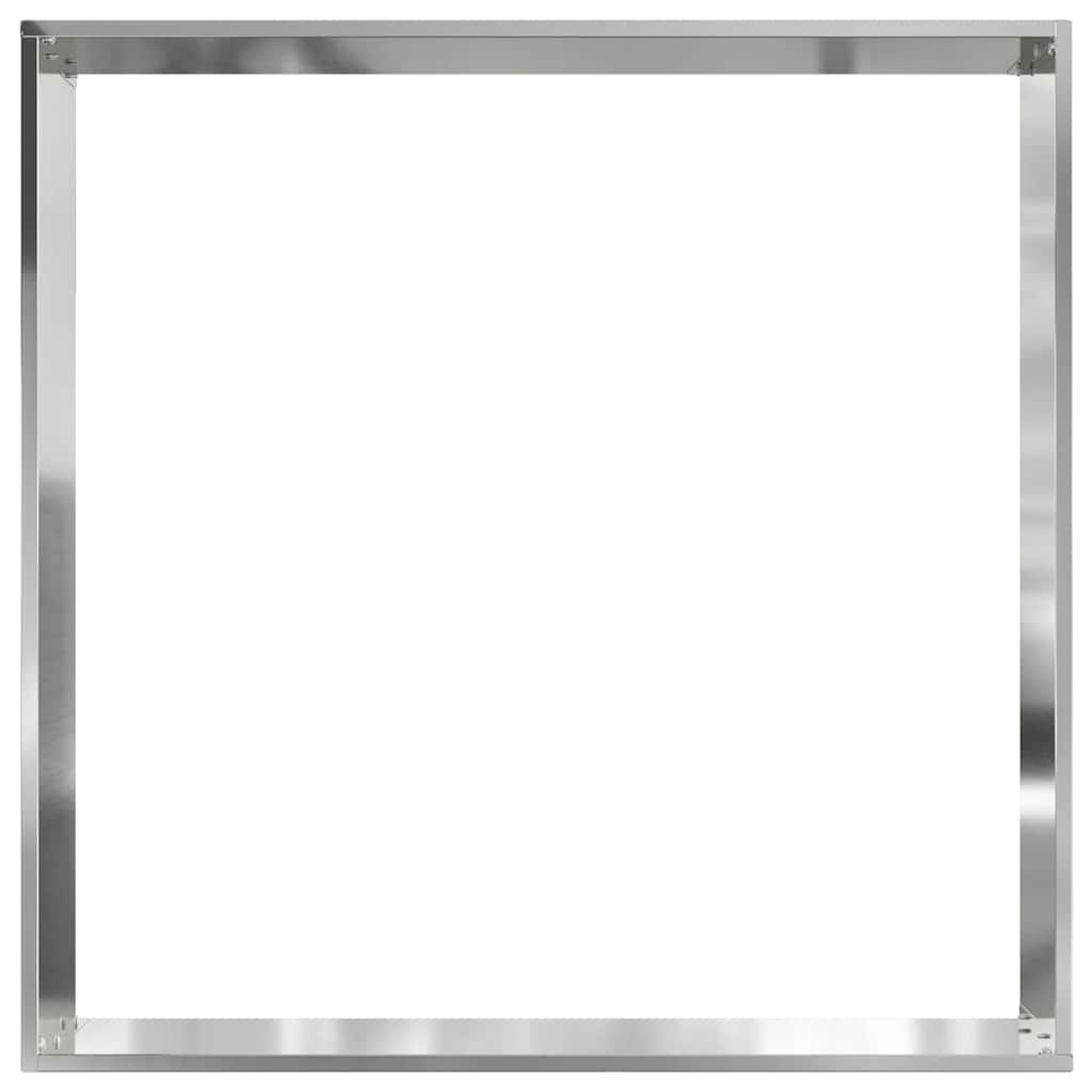 Bordura per Prato 6 pcs Argento 60 x 60 x 13 cm Acciaio zincato