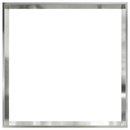 Bordura per Prato 6 pcs Argento 60 x 60 x 13 cm Acciaio zincato