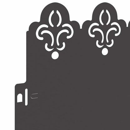 Bordure per prato 20 pcs Nero 103 x 0,05 x 22 cm Acciaio