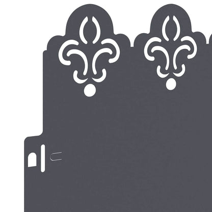 Bordure per prato 10 pcs Antracite 103 x 0,05 x 22 cm Acciaio