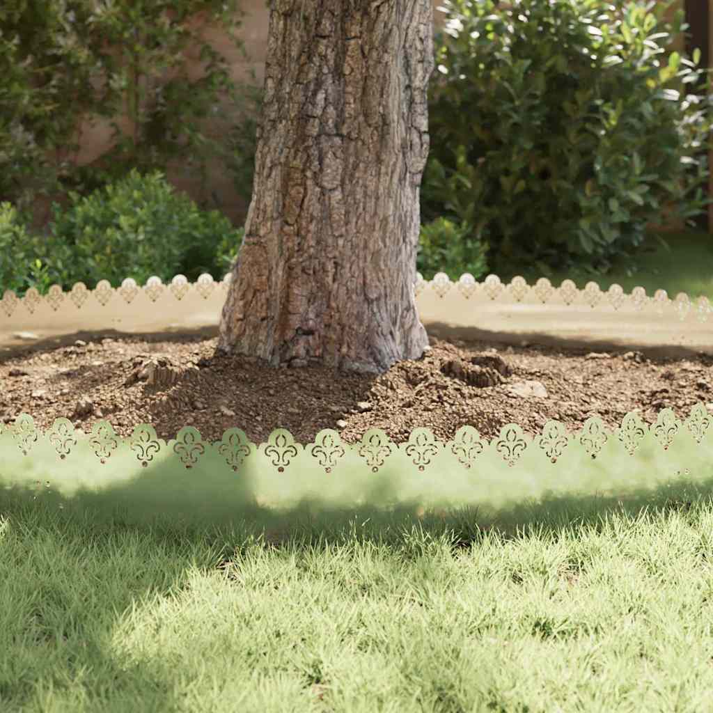 Bordure per prato 30 pcs Argento 103 x 0,05 x 22 cm