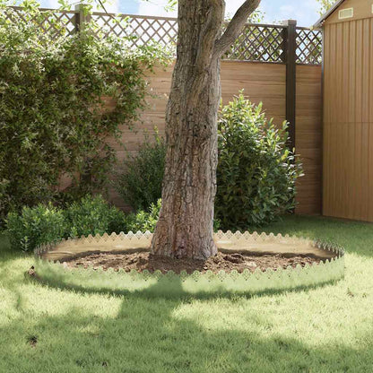 Bordure per prato 10 pcs Argento 103 x 0,05 x 22 cm