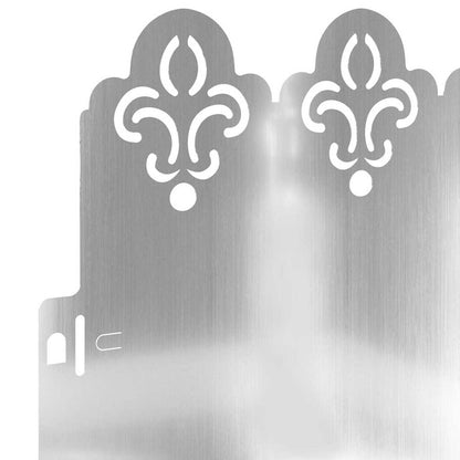 Bordure per prato 20 pcs Argento 103 x 0,05 x 22 cm