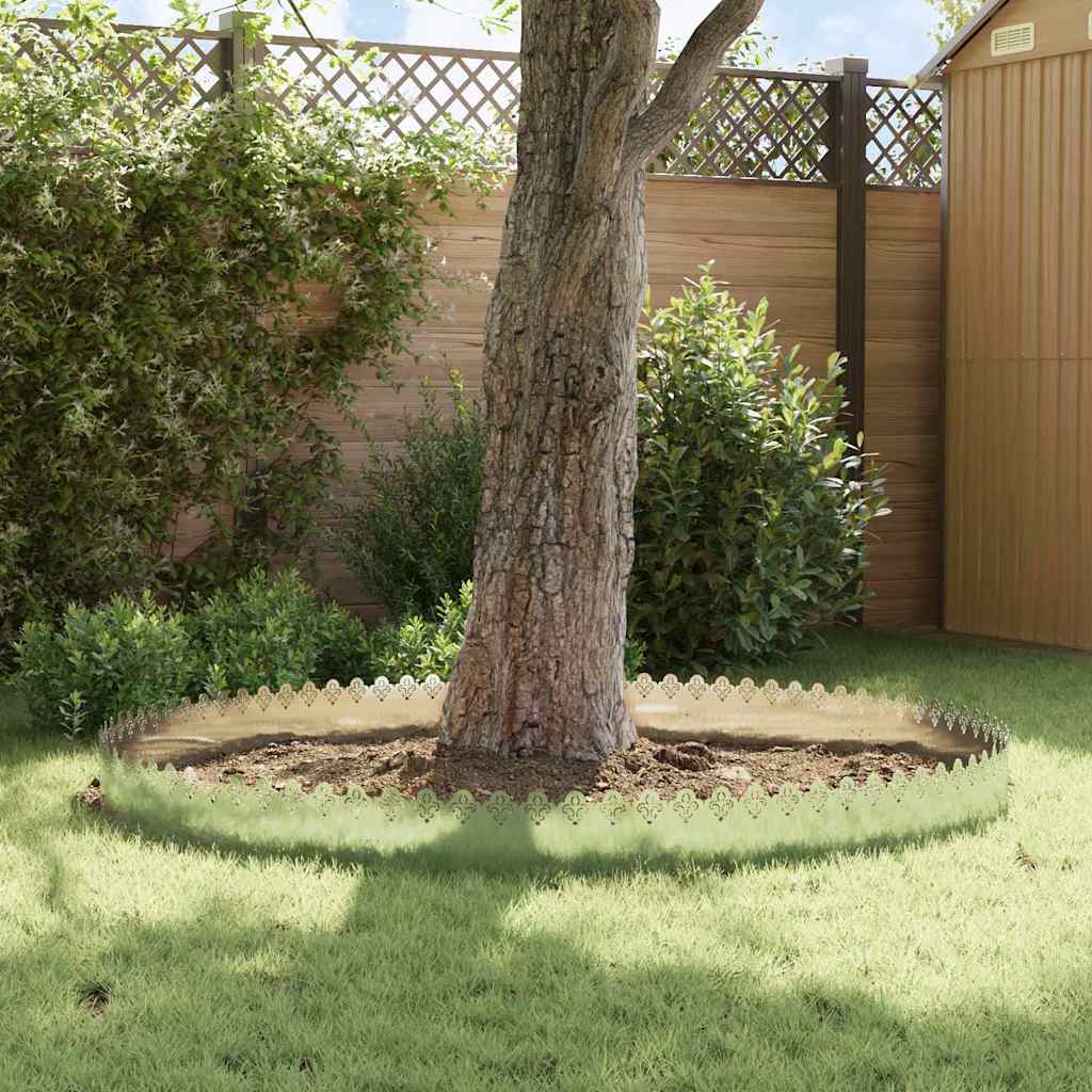 Bordure per prato 30 pcs Argento 103 x 0,05 x 22 cm