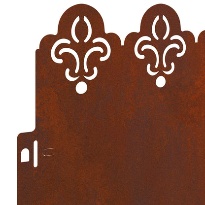 Bordure per prato 30 pcs Ruggine 103 x 0,05 x 22 cm | homemem39