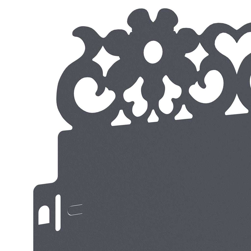 Bordure per prato 30 pcs Antracite 103 x 0,05 x 22 cm Acciaio