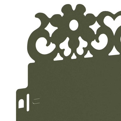 Bordure per prato 20 pcs Verde oliva 103 x 0,05 x 22 cm Acciaio