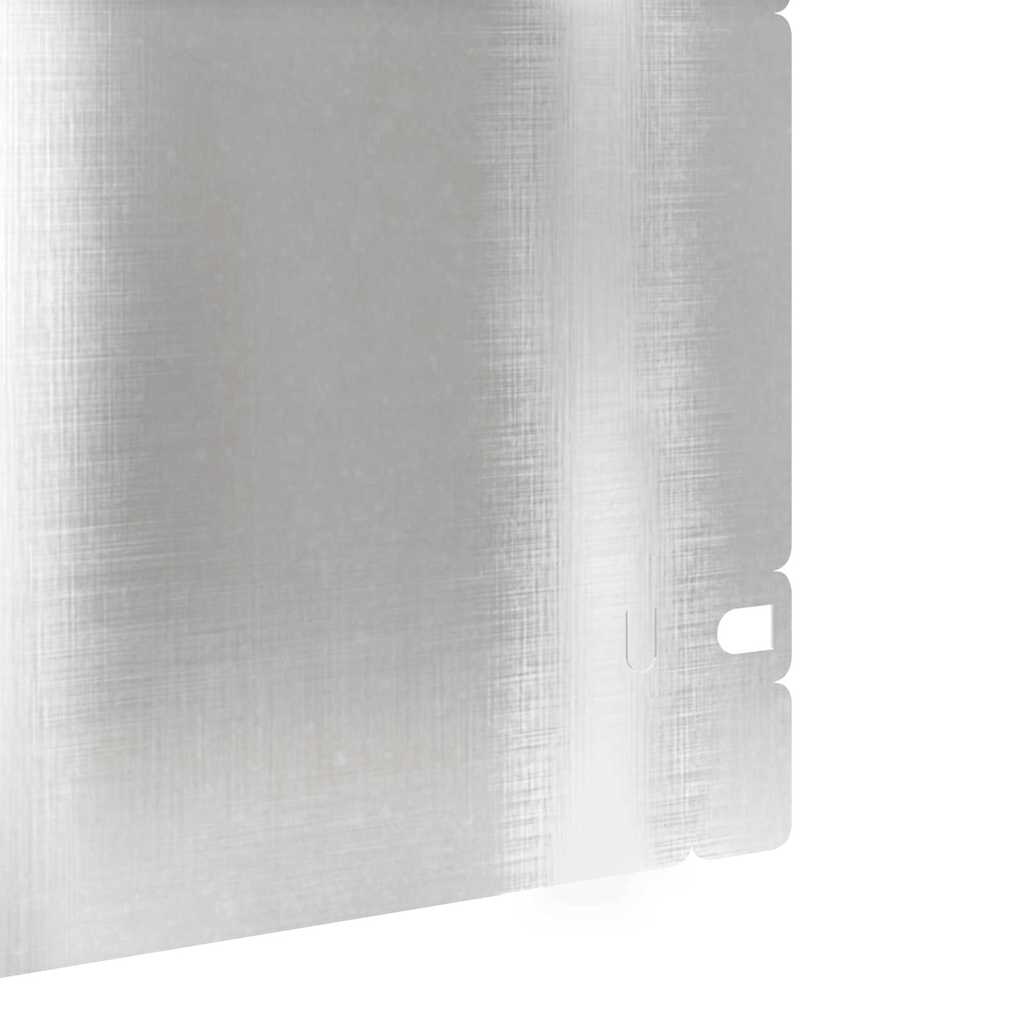 Bordure per prato 10 pcs 103 x 0,05 x 22 cm Argento