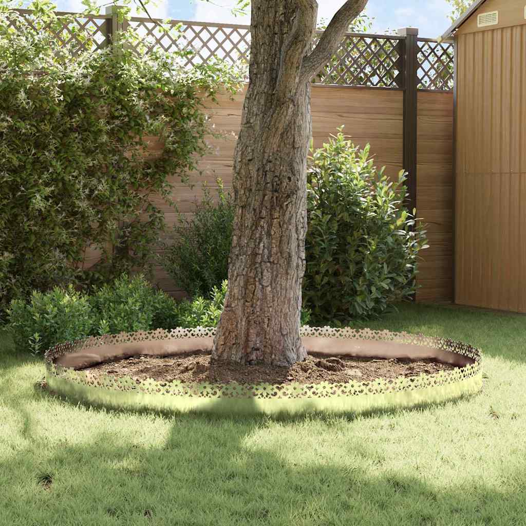 Bordure per prato 10 pcs Argento 103 x 0,05 x 22 cm