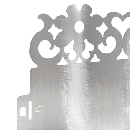 Bordure per prato 30 pcs 103 x 0,05 x 22 cm Argento