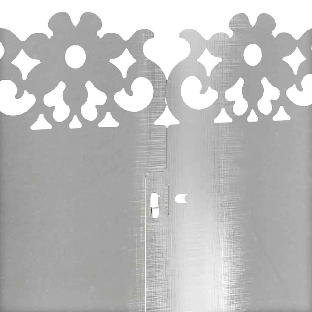 Bordure per prato 30 pcs Argento 103 x 0,05 x 22 cm