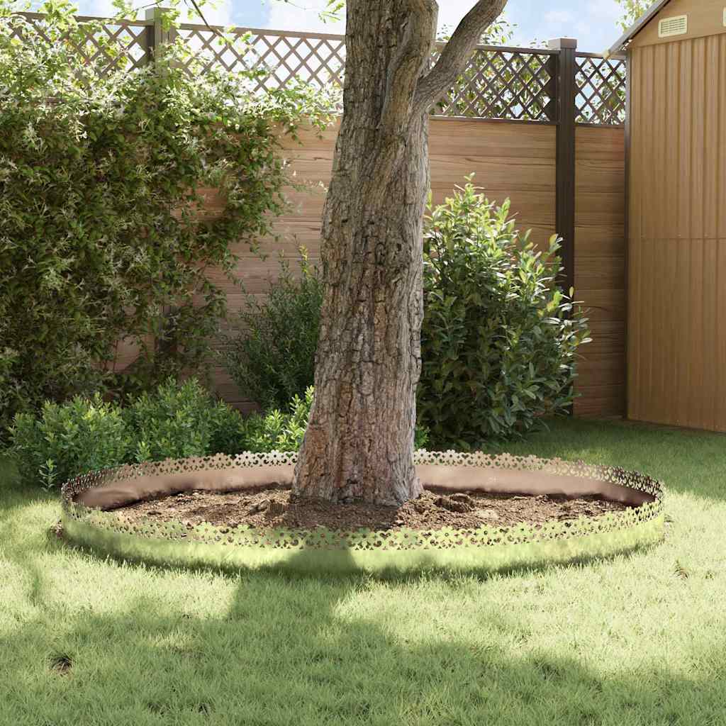 Bordure per prato 10 pcs Argento 103 x 0,05 x 22 cm