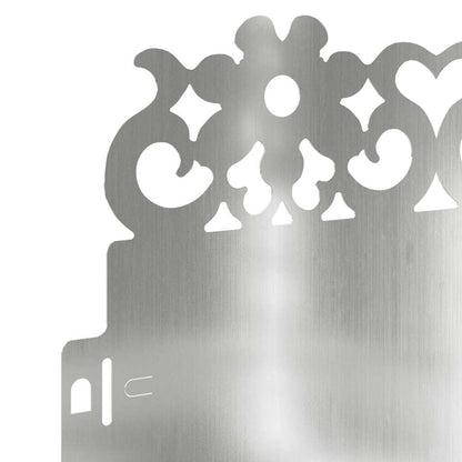 Bordure per prato 20 pcs Argento 103 x 0,05 x 22 cm