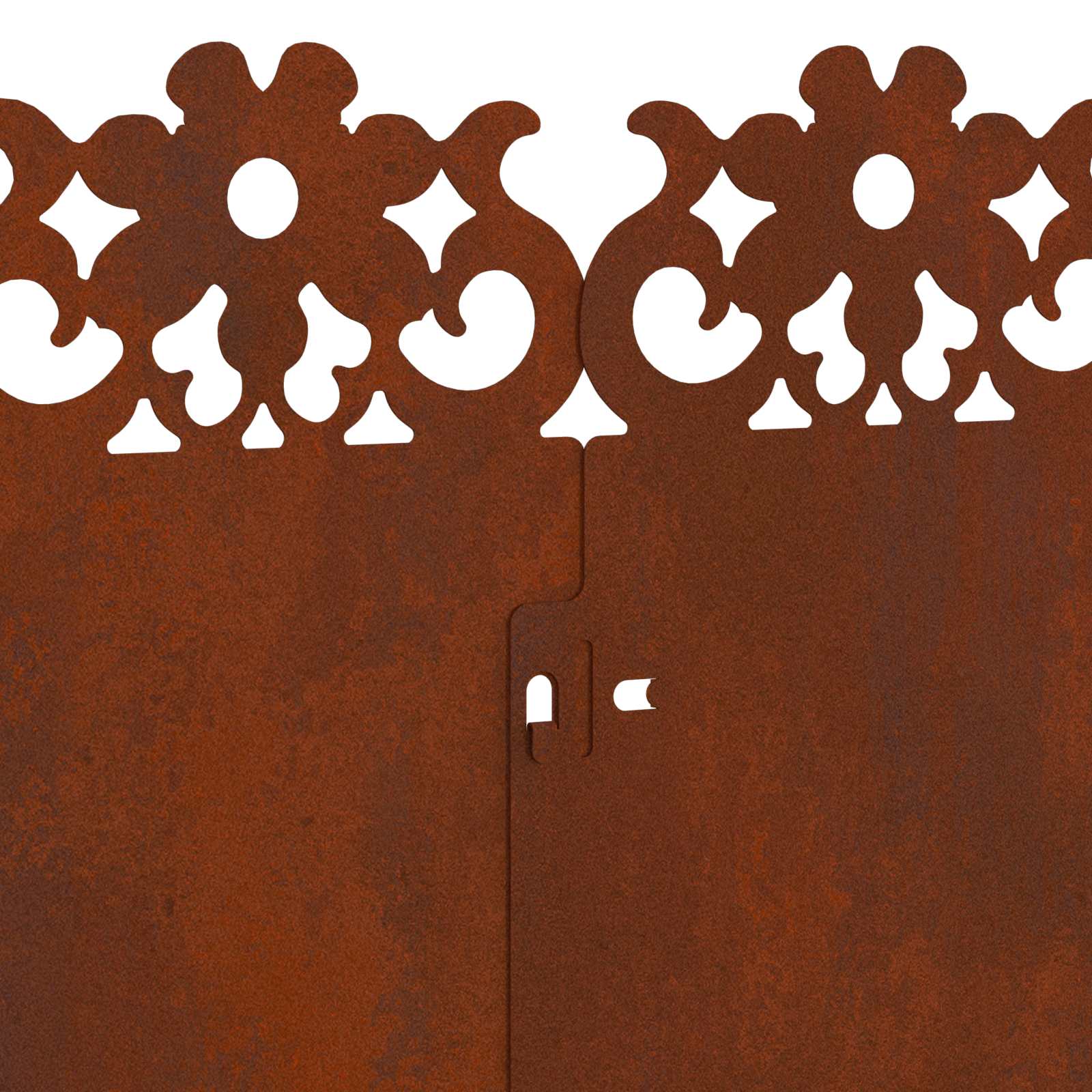 Bordure per prato 10 pcs Ruggine 103 x 0,05 x 22 cm | homemem39
