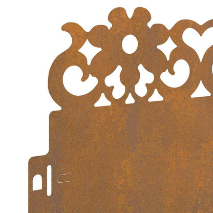 Bordure per prato 20 pcs Ruggine 103 x 0,05 x 22 cm