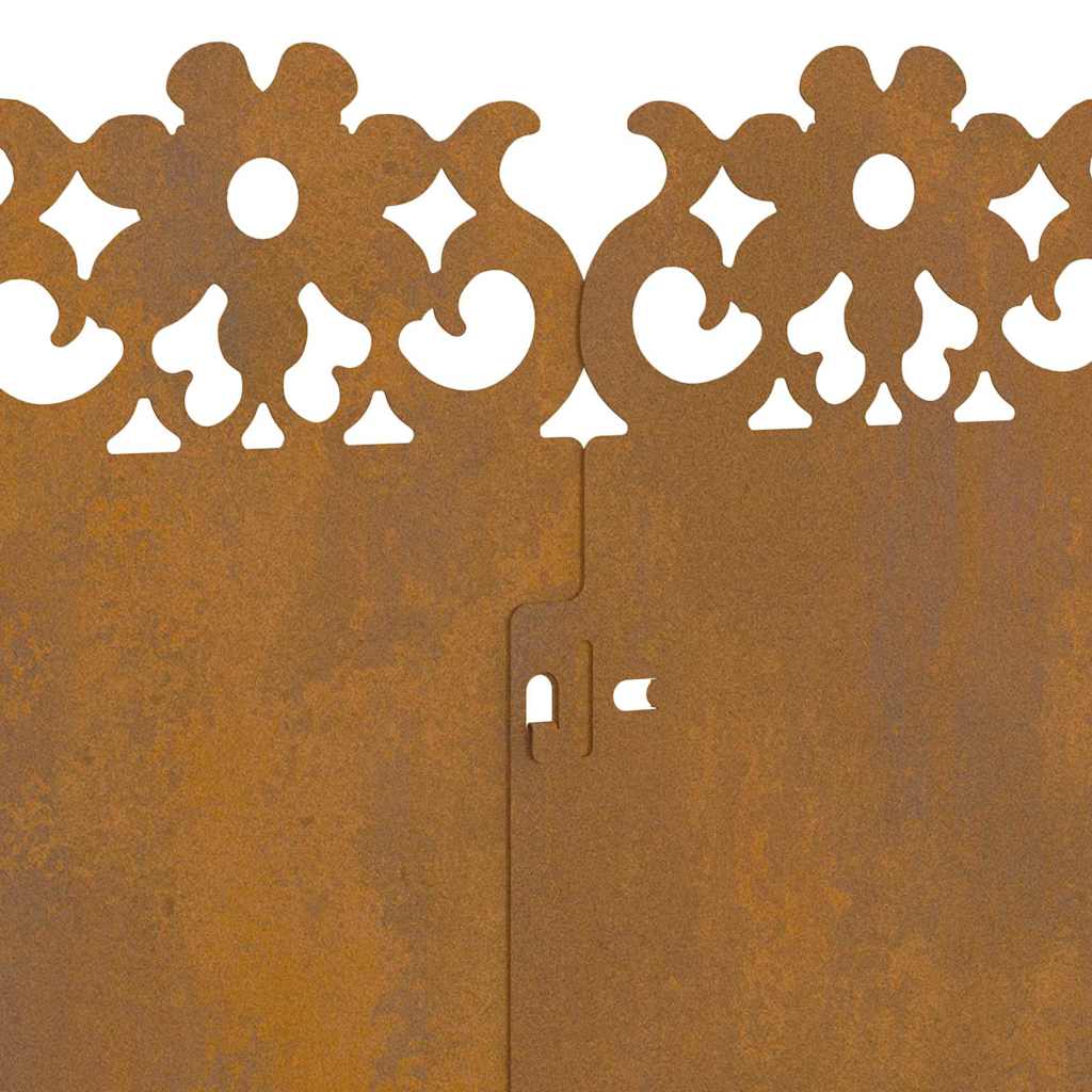 Bordure per prato 20 pcs Ruggine 103 x 0,05 x 22 cm