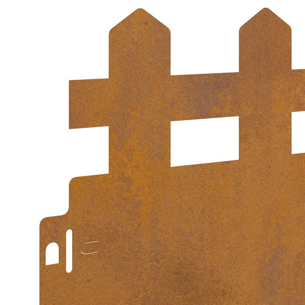 Bordure per prato 30 pcs Ruggine 103 x 0,05 x 22 cm