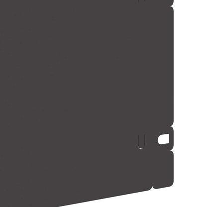 Bordure per prato 10 pcs Nero 103 x 0,05 x 22 cm Acciaio