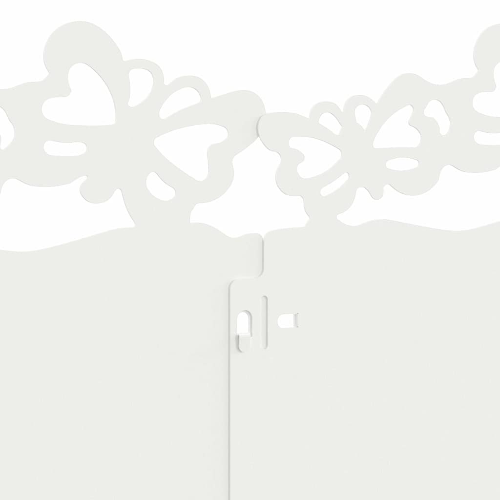 Bordure per prato 20 pcs Bianco 103 x 0,05 x 22 cm Acciaio