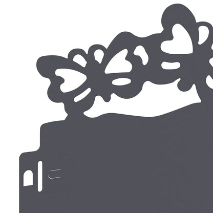 Bordure per prato 10 pcs Antracite 103 x 0,05 x 22 cm Acciaio