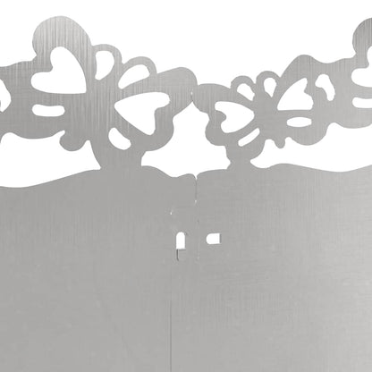 Bordure per prato 20 pcs Argento 103 x 0,05 x 22 cm