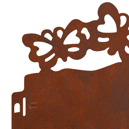 Bordure per prato 10 pcs Ruggine 103 x 0,05 x 22 cm | homemem39