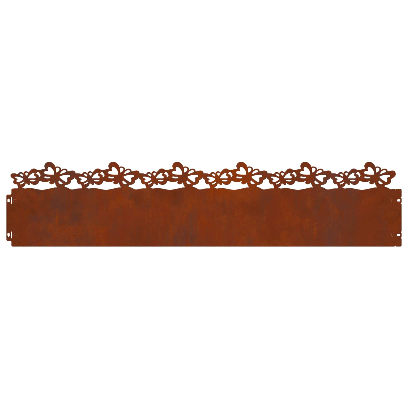 Bordure per prato 10 pcs Ruggine 103 x 0,05 x 22 cm | homemem39