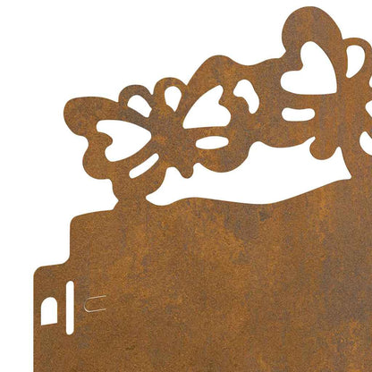 Bordure per prato 30 pcs Ruggine 103 x 0,05 x 22 cm