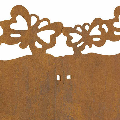 Bordure per prato 30 pcs Ruggine 103 x 0,05 x 22 cm