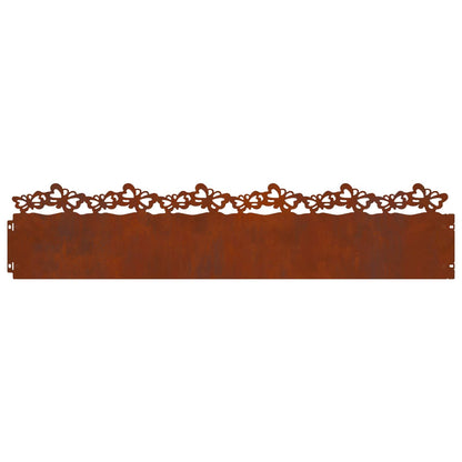 Bordure per prato 30 pcs Ruggine 103 x 0,05 x 22 cm | homemem39