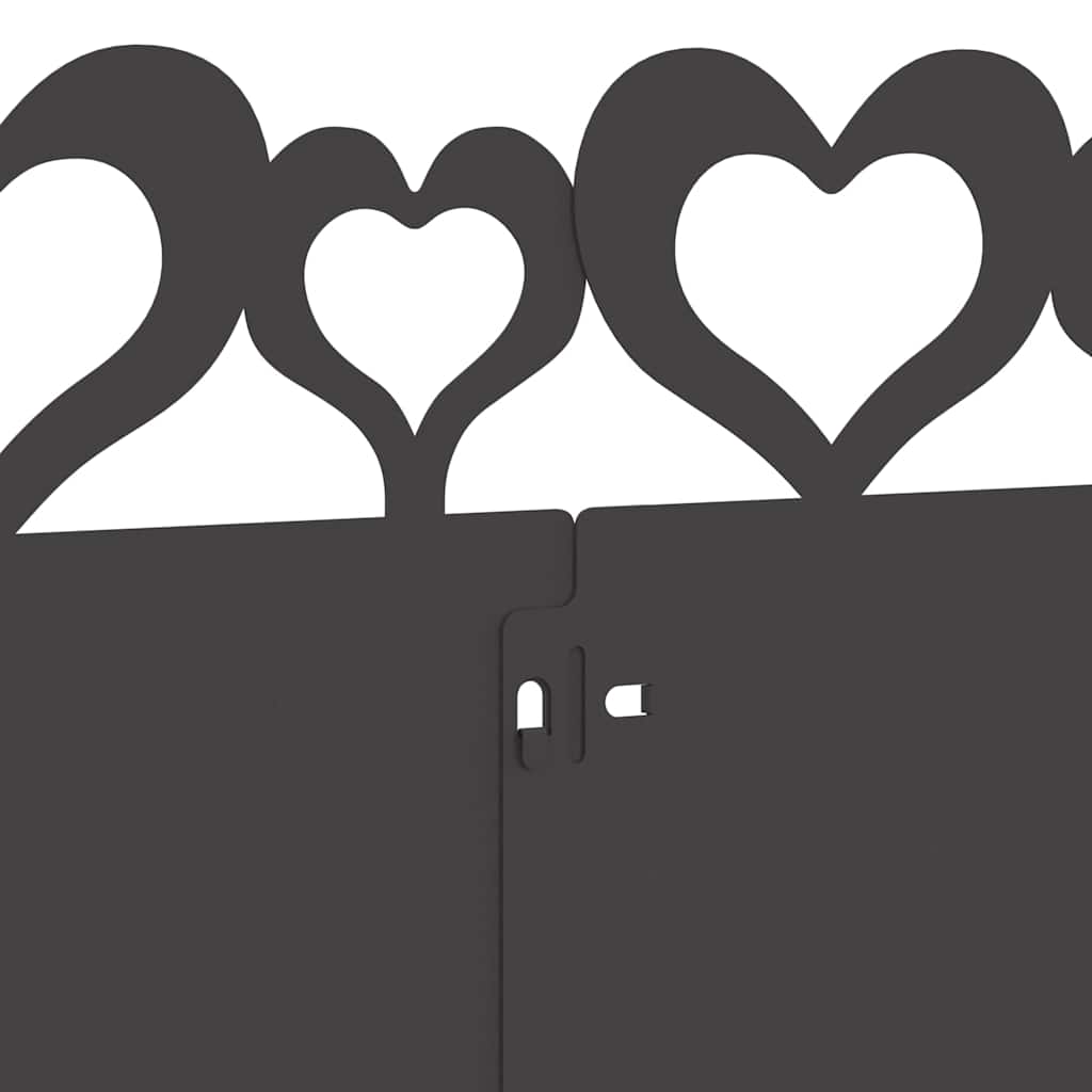 Bordure per prato 20 pcs Nero 103 x 0,05 x 22 cm Acciaio