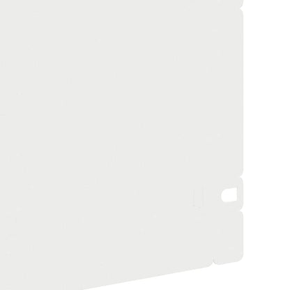 Bordure per prato 10 pcs Bianco 103 x 0,05 x 22 cm Acciaio